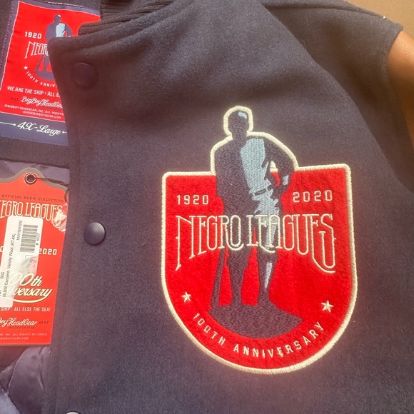 NWT Negro Baseball League
Centennial Varsity Jacket 1920-2020
Size 4XL Ltd Ed - Picture 6 of 13